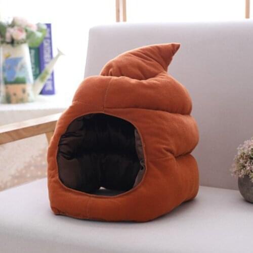 Cute Shit Shape Plush Hat Stuffed Toy Funny Fake Poop Headgear Party Photo Props