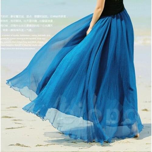 Skirt Summer Long skirt Chiffon Women