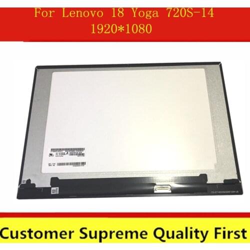 14 Inch Laptop LCD Panel LP140WF8-SPP1 720S-14IKB Assembly For Lenovo Yoga 720S-14 NOT Touch Screen FHD 1920