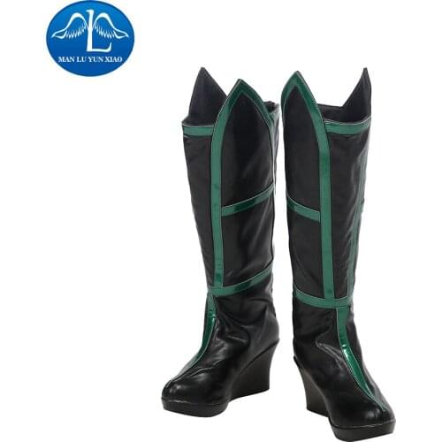 MANLUYUNXIAO New Arrival Women Boots Thor: Ragnarok Hela Boots Halloween Cosplay Boots For Women