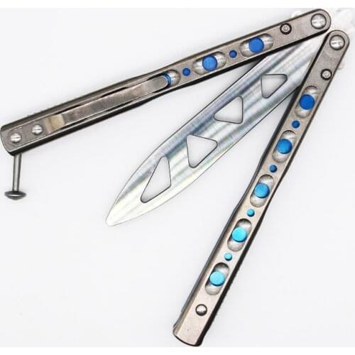 4 Colors Butterfly Trainer Knife BM51 BM 51 V3 Titanium Handle D2 Tool Steel Blade Jilt Knife Hunting Survival Pocket EDC Knifes