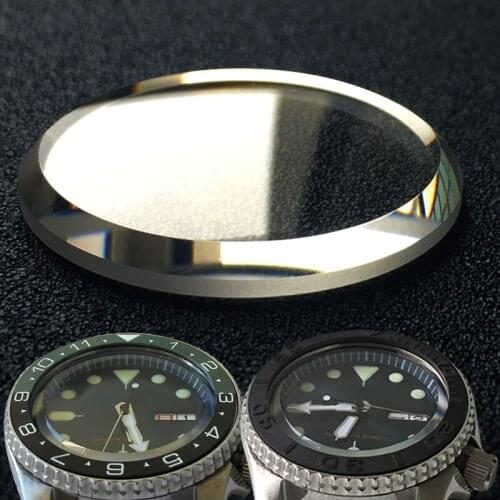 [Flat Ceramic Bezel + Sapphire Crystal] Recommended mod combination For Seiko SXK007 Double dome with stepped Flat Ceramic Bezel
