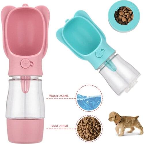 Portable Dog Water Bottle Feeder Leakage-proof Puppy Large Dogs Travel Bowls Outdoor Pet Cat Water Food Bottle Pet Supplies