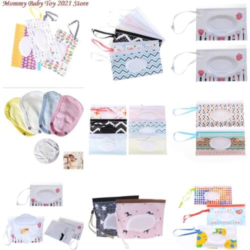 Towel Slim Paper Practical Travel Pouch Portable Clutch Outdoor Carrying Case Reusable Refillable Eco-friendly Wet Wipe Bag