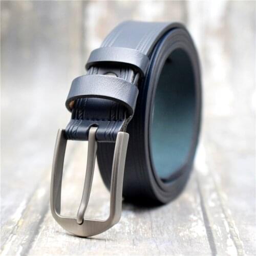 Women/men Belt Cow Leather Waist Belt Pin Buckle Designer Belts Black/blue/green/coffee 3.3CM Width Belts Cummerbunds 90-130CM