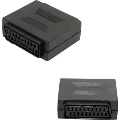 21 pin SCART Coupler Joiner Adapter Female to Female Sockets Joint Connector