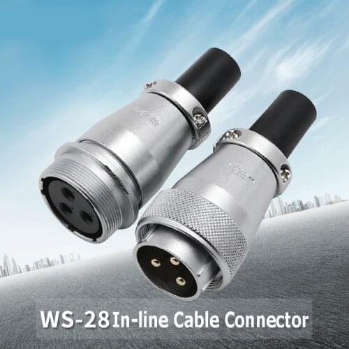 WEIPU WS28 TQ+ZQ Welding Wire Connector M28 Waterproof Soldering Electrical Cable Connectors 2 4 7 12 16 17 20 24 26 Pin 5-50A