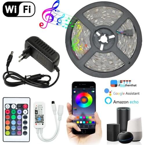 5V SMD5050 Led Light Strips Decoration Lighting Infrared Remote Controller Ribbon Lamp For Festival Party Bedroom TV BackLight