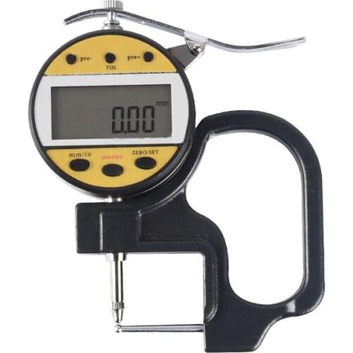 0-10mm/0-0.4inch Troat Depth 30mm 0.01mm Digital Tube Thickness Gauge Metal Thickness Measurement Film
