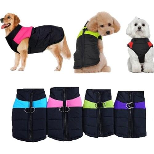 Winter Warm Pet Dog Coat Waterproof Large Dog Vest French Bulldog Dog Clothes For Small Dogs Puppy Pug Bulldog Chihuahua Jacket