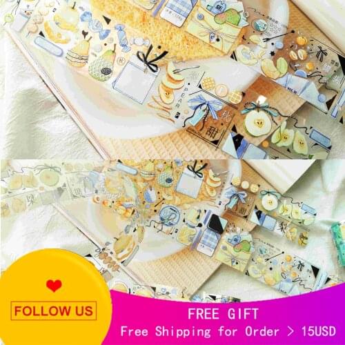 1 Loop Scrapbooking Stickers Stationery Pet Tape Yayating Xiazi Pear