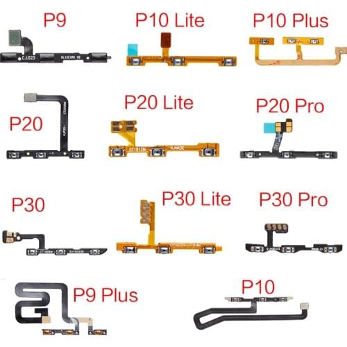 1pcs Power Volume Control Button Flex Cable For Huawei P9 P10 Plus 20 Lite 30 Pro Side Button Switch Key