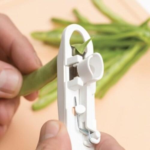 1PC Kitchen Fruit Vegetable Tools Cut Vegetable Stringer Peeler Remover Creative Green Bean Slicer Long Bean Cutter