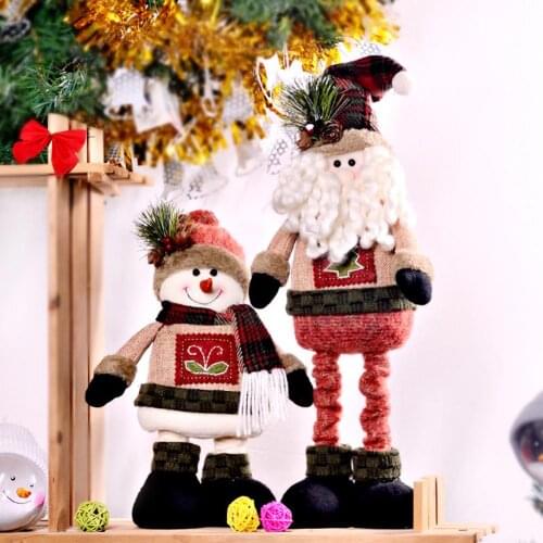 15IN Christmas Doll Ornament Santa Claus New Year 2020 Christmas Decoration For Home Window Table Decoration Navidad 2020