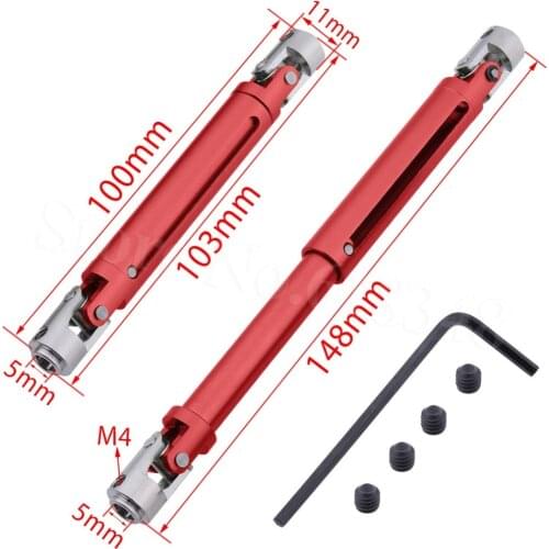 2Pcs Aluminum Alloy Universal Driven Dogbone (Al.) CVD 180011 (18027) HSP Pangolin 94180 Upgrade Parts For 1/10 RC Crawler Truck