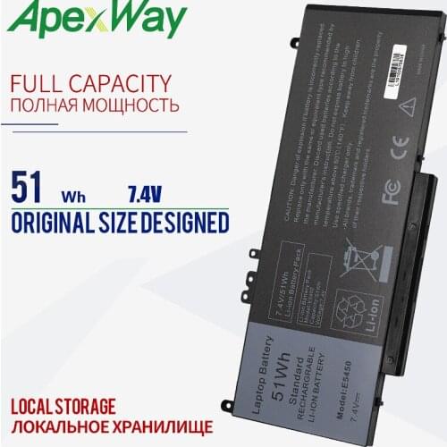 7.4V Apexway 51WH Laptop Battery for Dell Latitude 3150 3160 E5250 E5450 E5470 E5550 E5570 G5M10 7V69Y TXF9M 79VRK 07V69Y