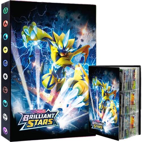 432 Cards Pokemon Album Book Collection Holder Toys 9 Pocket Anime Map Game Card Binder Folder Top Loaded List Toy Gift For Kids