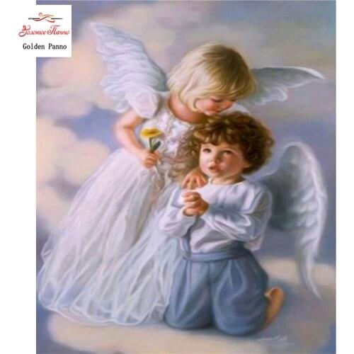 Diamond Painting Full Square 5D Diy Daimond Embroidery Diamant Mosaic Sale Displasy Broderie Diamant Praying little angel 02