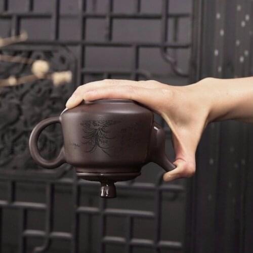Tea Ceremony Yixing Zisha Teapot Chinese Household Kungfu Tea Kettle Purple Clay Kung Fu Tea Pots Pottery Teaware Set