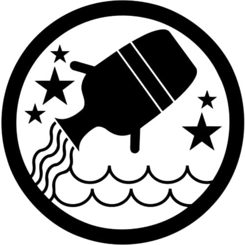 CS-10485# Aquarius Vinyl Decal Car Sticker Waterproof Auto Decors on Truck Bumper Rear Window