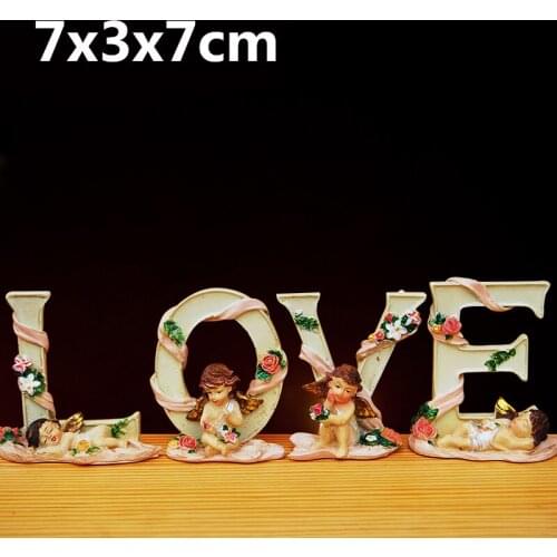 Creative Resin Romantic Love Letter Angel Crafts Ornaments Home Dec Best Gift