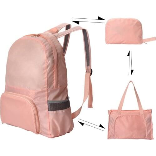 Lightweight waterproof backpack dual-use folding backpack men and women lightweight outdoor hiking mountaineering bag school bag