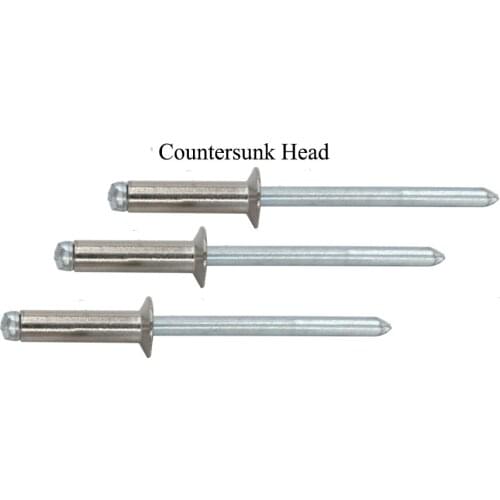 M4 M4*16 M4x16 M4*20 M4x20 304 Stainless Steel 304ss DIN7337 Self-Plugging Pull Nail POP CSK Countersunk Flat Head Blind Rivet