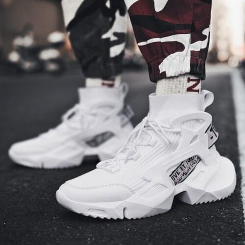 Mens High Top Fashion Socks Shoes Sneakers Men Trend Hot Sale Comfortable Men Casual Shoes Outdoor Non-slip Breathable Men Shoes