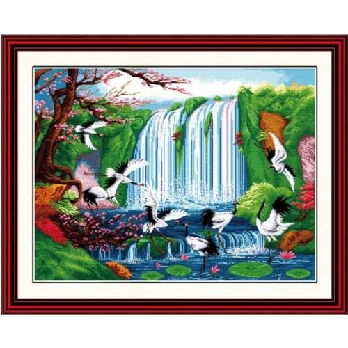 Fairyland on earth cross stitch kit Chinese aida counted fabric 14ct 11ct hand embroidery DIY handmade needlework supplies bag