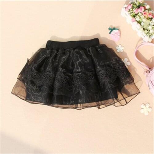 New 2016 Spring Summer Fashion Cute Lace Flower Teenagers Skirt Mini Princess Children Skirt Suit 12~20 Age Girls Tutu Skirt