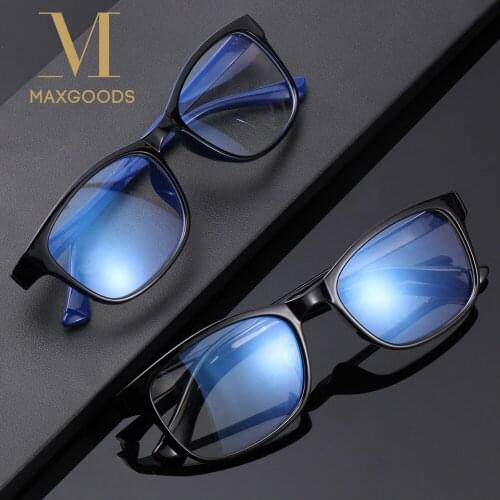New Fashion Blue Light Blocking Glasses Unisex Square Clear Lens Computer Eyeglasses Frames UV400 Daily Accessories