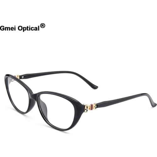 Gmei Optical Vintage Oval Women Full Rim Optical Eyeglasses Frame Urltra-Light TR90 Plastic Female Myopia Reading Eyewear M1539
