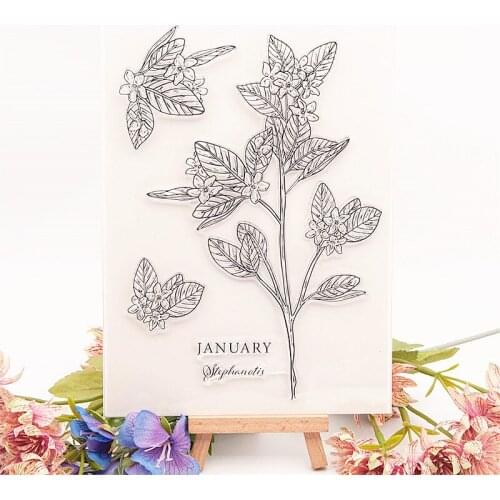 14.5x21cm Stephanotis Transparent Seal Clear Stamps Silicone Seal TPR Halloween Christmas Roller stamps DIY Scrapbook Album Card