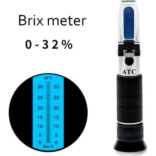 0-32% refractometer Brix sugar beer automatic ATC concentration tester to measure wort