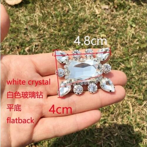 1pc/lot big rhinestone flower applique flatback ancient style pearl shoes flower DIY jewelry crystal strass trims for bags hat