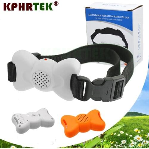 100 Pcs/Pack Dog Toy Vibration Automatic Voice Anti Barking Collar Pet Training Playing Stuff dhlsp