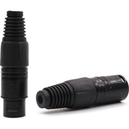 4pcs hi-end Neutrik XLR connector 3 pole male cable connector XLR plug for audio cable