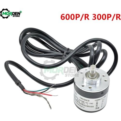 5-24V 600P/R 300P/R Incremental Optical Rotary Encoder AB Two-Phase 6mm Shaft 360R 600R Pulse Encoder