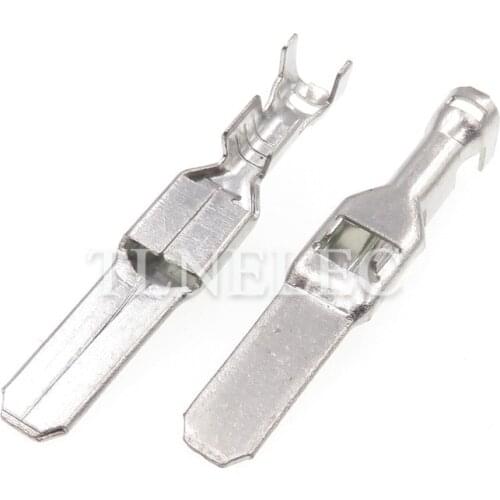 50pcs 4.8 Series/DJ614B-4.8X0.8B Auto Connector Assembly Wire Terminal for Automotive Electrical Connect Male Crimp Terminals