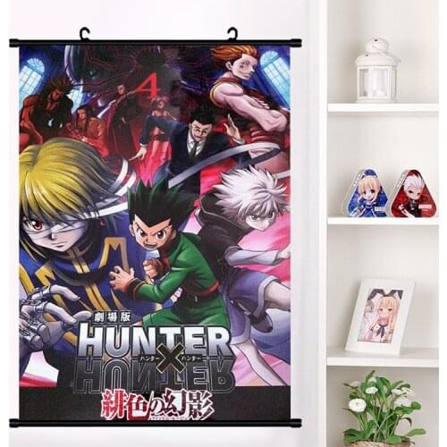 Anime Hunter × Hunter Killua Zoldyck Wall Scroll Mural Poster Wall Hanging Poster Otaku Collection Art Home Decor dropshipping