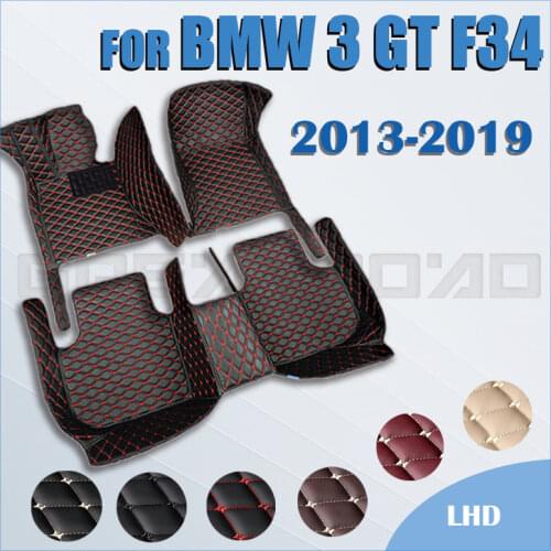 Car floor mats for BMW 3 series GT F34 320i 328i 335i 330i 2013 2014 2015 2016 2017 2018 2019 Custom auto foot Pads automobile