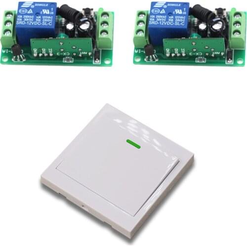 315Mhz Wireless Relay Module Switch Remote Control Switch 9V/12V/24V 1CH 10A Receiver Wall Transmitter For Light Gate Motor