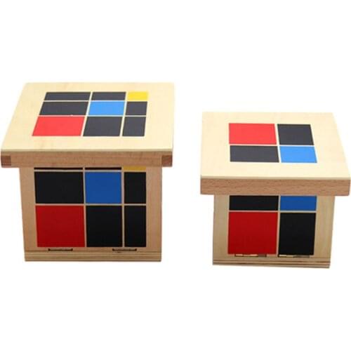 Binomial Cube Trinomial Cubes Montessori Math Materials Children Preschool Educational Learning Wooden Toys