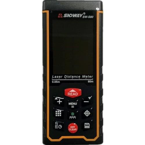 SNDWAY SW-S80 80m Digital Laser distance meter rangefinder Color display W-camera rechargeable Laser Range Finder