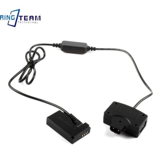 D-Tap to USB Adapter Connector 5V to LP-E12 Dummy Battery DR-E15 DC Coupler for Canon EOS Rebel SL1 100D Digital Cameras