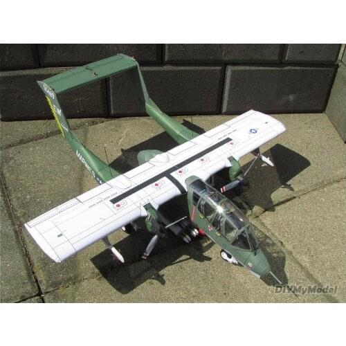 DIYMyModeI 1:32 Scale USS OV-10A Light Ground Attack Aircraft DIY Handcraft PAPER MODEL KIT Puzzles Handmade Toy DIY
