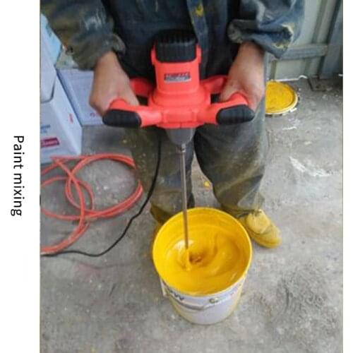 Anjieshun electric mixer 6-speed adjustable speed paint mixer cement mixer putty powder suitable for industrial production 2100W