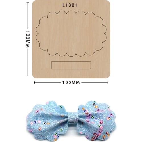 Bowknot Knife Mold Molds,Bow-sShaped New Wooden Mold Scrapbook Cutting Mold Suitable For Big Shot Die-Cutting Machines
