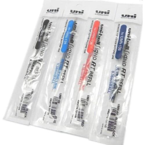 Japan Brand 12 Pieces/Lot Japanese UNI UMR-83 Gel Pen Refill 0.38MM