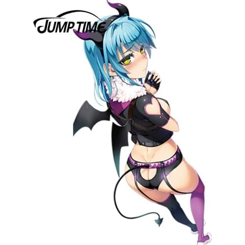 JumpTime 13cm x 7.3cm 3D Beautiful Graphics Anime Sexy Hot Girl Nonaka Yuki Render Vinyl Car Tank Rear Windshield Decal